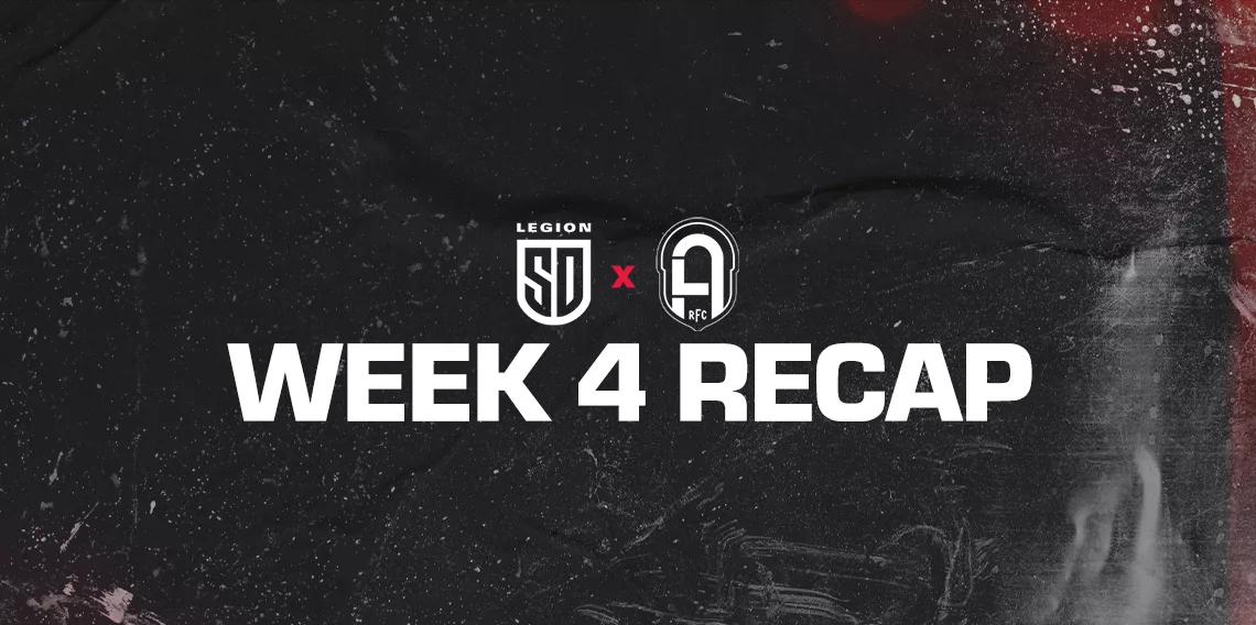 WEEK 4 RECAP